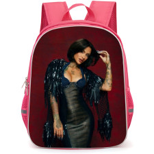 Kehlani Backpack School Bag StudentPack - Kehlani Portrait Red Background