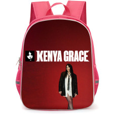 Kenya Grace Backpack School Bag StudentPack - Kenya Grace Standing On Red Background