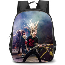 Korn Backpack School Bag StudentPack - Korn Brian Welch Hair Flying Upwards Pose