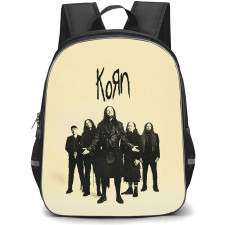 Korn Backpack School Bag StudentPack - Korn Group Portrait Black And White