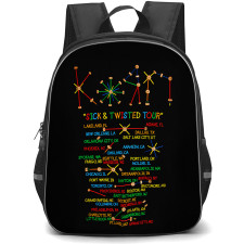 Korn Backpack School Bag StudentPack - Korn Sick And Twisted Tour Poster
