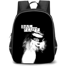 Lene Lovich Backpack School Bag StudentPack - Lene Lovich Das Fluff Black And White Portrait