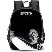 Led Zeppelin Backpack School Bag StudentPack - Airship Black And White Album Cover Art