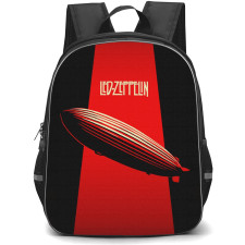Led Zeppelin Backpack School Bag StudentPack - Band Airship Red Poster