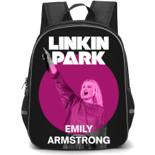 Linkin Park Emily Armstrong Backpack StudentPack - Emily Armstrong Greyscale Art