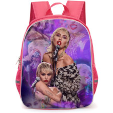 Miley Cyrus Backpack School Bag StudentPack - Miley Cyrus Collage Pink Background
