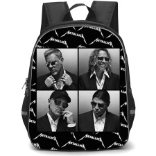 Metallica Backpack StudentPack - Metallica Group 4 Photos Transparent Medley Monogram