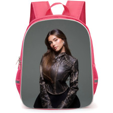 Madison Beer Backpack School Bag StudentPack - Madison Beer Standing On Gray Background