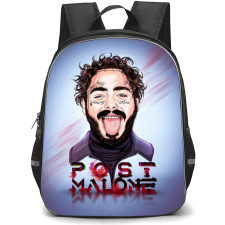 Post Malone Backpack StudentPack - Tongue Out Portrait