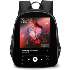Mick Jagger Backpack School Bag StudentPack - Mick Jagger Hackney Diamonds Album Cover