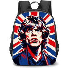 Mick Jagger Backpack School Bag StudentPack - Mick Jagger Pop Art Portrait