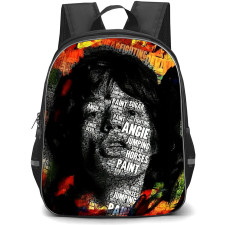 Mick Jagger Backpack School Bag StudentPack - Mick Jagger Word Art Portrait