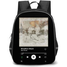 Mon Rovia Backpack School Bag StudentPack - Mon Rovia Bloodline Album Spotify Librarary Poster