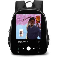 Mon Rovia Backpack School Bag StudentPack - Mon Rovia Winter Wash 24 Album Spotify Library Poster