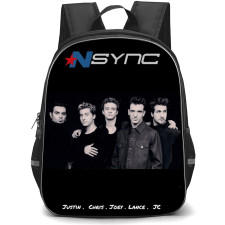 NSync Backpack School Bag StudentPack - Band Portrait In Gray Poster