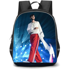 Oscar And The Wolf Backpack School Bag StudentPack - Oscar And The Wolf Side Portrait Wearing Red Pants