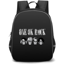 One Ok Rock Backpack School Bag StudentPack - Band Skull Portrait Poster