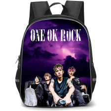 One Ok Rock Backpack School Bag StudentPack - Violet Thunderstorm Band Portrait Poster