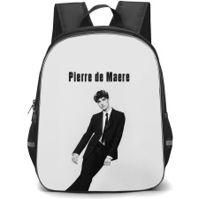 Pierre De Maere Backpack School Bag StudentPack - Pierre De Maere Black Suit Crossed Legs Grayscale Poster