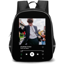 Pierre De Maere Backpack School Bag StudentPack - Pierre De Maere Je Pense A Vous Spotify Library Poster