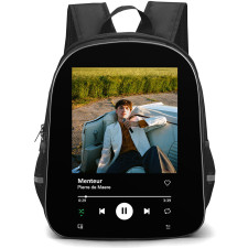 Pierre De Maere Backpack School Bag StudentPack - Pierre De Maere Menteur Spotify Library Poster