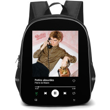 Pierre De Maere Backpack School Bag StudentPack - Pierre De Maere Potins Absurdes Single Album Cover Spotify Library Poster