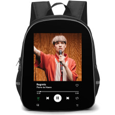 Pierre De Maere Backpack School Bag StudentPack - Pierre De Maere Regrets Song Spotify Library Poster