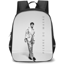 Pierre De Maere Backpack School Bag StudentPack - Pierre De Maere In Suit Black And White Poster