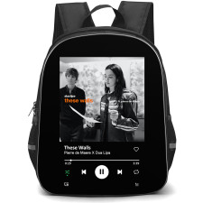 Pierre De Maere Backpack School Bag StudentPack - Pierre De Maere X Dua Lipa These Walls Spotify Library Poster