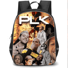 PLK Backpack School Bag StudentPack - PLK Collage Paper Background