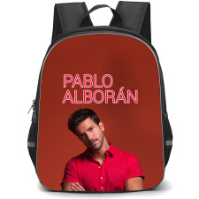Pablo Alborán Backpack School Bag StudentPack - Pablo Alborán Portrait Orange Background