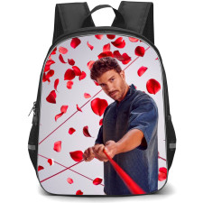 Pablo Alborán Backpack School Bag StudentPack - Pablo Alborán Portrait Rose Petals Background