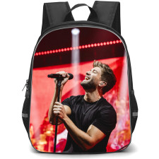 Pablo Alborán Backpack School Bag StudentPack - Pablo Alborán Singing Red Background