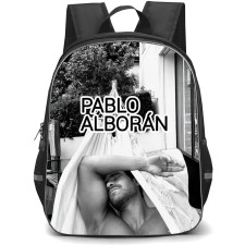 Pablo Alborán Backpack School Bag StudentPack - Pablo Alborán Sleeping Greyscale