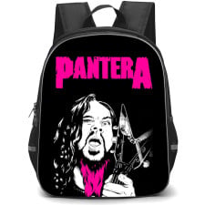 Pantera Backpack School Bag StudentPack - Silly Portrait Black And White Band Poster