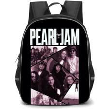 Pearl Jam Backpack School Bag StudentPack - Band Retro Collage Poster