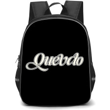 Quevedo Backpack School Bag StudentPack - Quevedo Black Stroke Logo