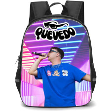 Quevedo Backpack School Bag StudentPack - Quevedo Singing Neon Lights Background