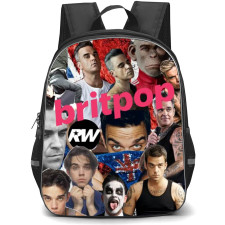 Robbie Williams Backpack School Bag StudentPack - Robbie Williams Britpop Collage