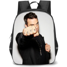 Robbie Williams Backpack School Bag StudentPack - Robbie Williams LOVE Portrait