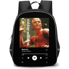 Robbie Williams Backpack School Bag StudentPack - Robbie Williams Rock DJ Album Cover