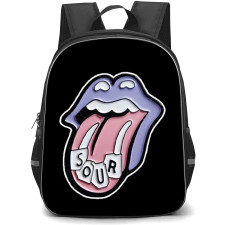 Olivia Rodrigo Backpack School Bag StudentPack - Olivia Rodrigo SOUR Tongue Logo Sticker
