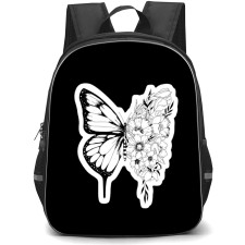 Shawn Mendes Backpack School Bag StudentPack - Shawn Mendes Butterfly Black And White Tattoo Sticker Art