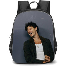 Shawn Mendes Backpack School Bag StudentPack - Shawn Mendes Laughing Grey Background