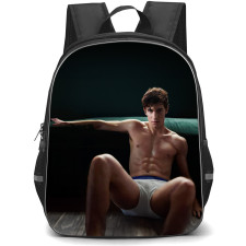 Shawn Mendes Backpack School Bag StudentPack - Shawn Mendes Topless Sitting Pose