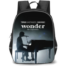 Shawn Mendes Backpack School Bag StudentPack - Shawn Mendes Wonder The Experience Silhouette Poster