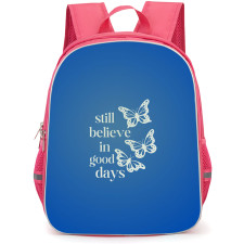 SZA Backpack StudentPack - SZA Still Believe In Good Days Quote On Blue Background