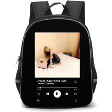 Sabrina Carpenter Backpack School Bag StudentPack - Sabrina Carpenter Emails I Cant Send Album Spotify Library Poster