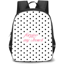 Sabrina Carpenter Backpack School Bag StudentPack - Sabrina Carpenter Forgive My French Polka Dot Art Poster
