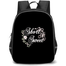 Sabrina Carpenter Backpack School Bag StudentPack - Sabrina Carpenter Short N Sweet Floral Typography Sticker